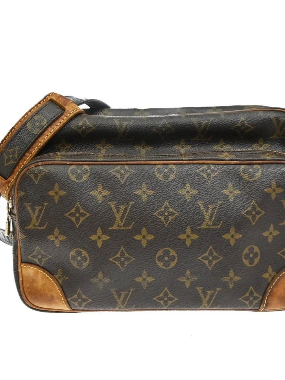 LOUIS VUITTON Nile Crossbody Shoulder Bag Monogram Leather Brown M45244 31TA748